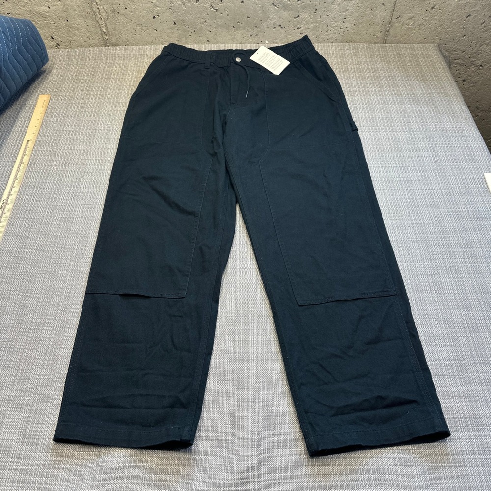 New Converse‎ Wide Leg Pants Mens XL Black Double Knee Carpenter Skater Street